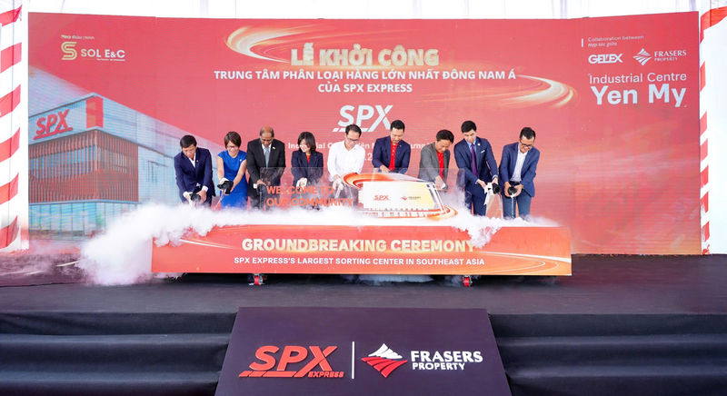 SPX Express khởi công trung tâm phân loại hàng hóa 17 hecta tại Hưng Yên, “thủ phủ công nghiệp” tương lai cả nước