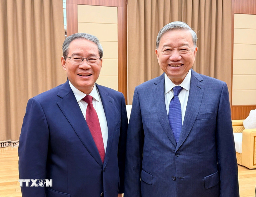 Tổng Bí thư Tô Lâm gặp Thủ tướng Quốc vụ viện Trung Quốc Lý Cường tại Triều Tiên