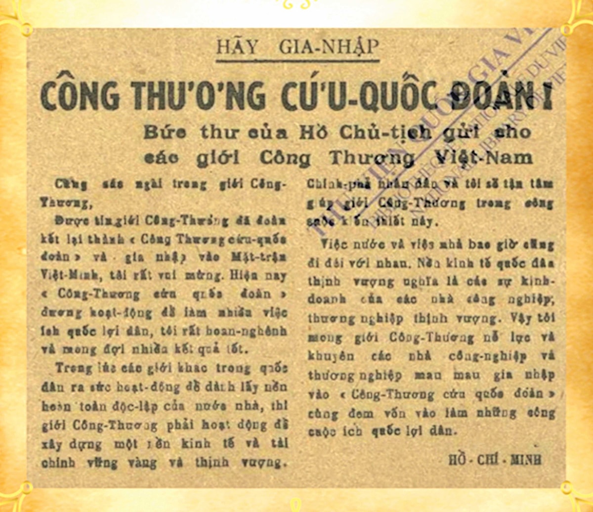 Cần thể hiện đúng nội dung thư Bác Hồ gửi giới Công Thương