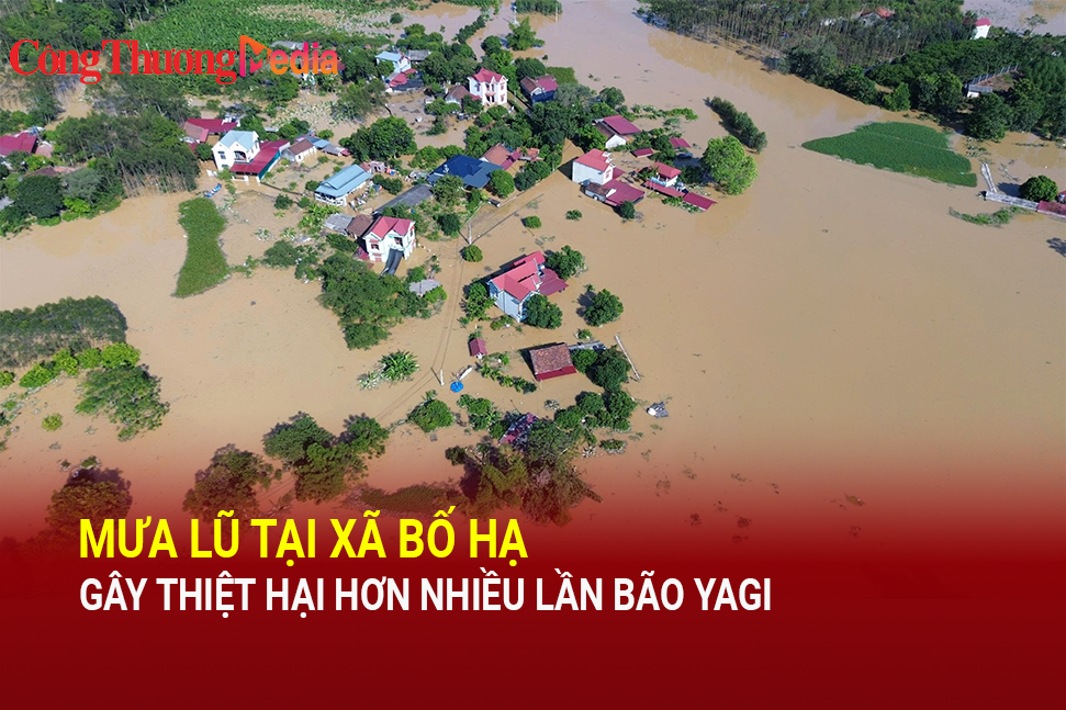 Bắc Ninh: Mưa lũ tại xã Bố Hạ gây thiệt hại hơn nhiều lần Bão Yagi