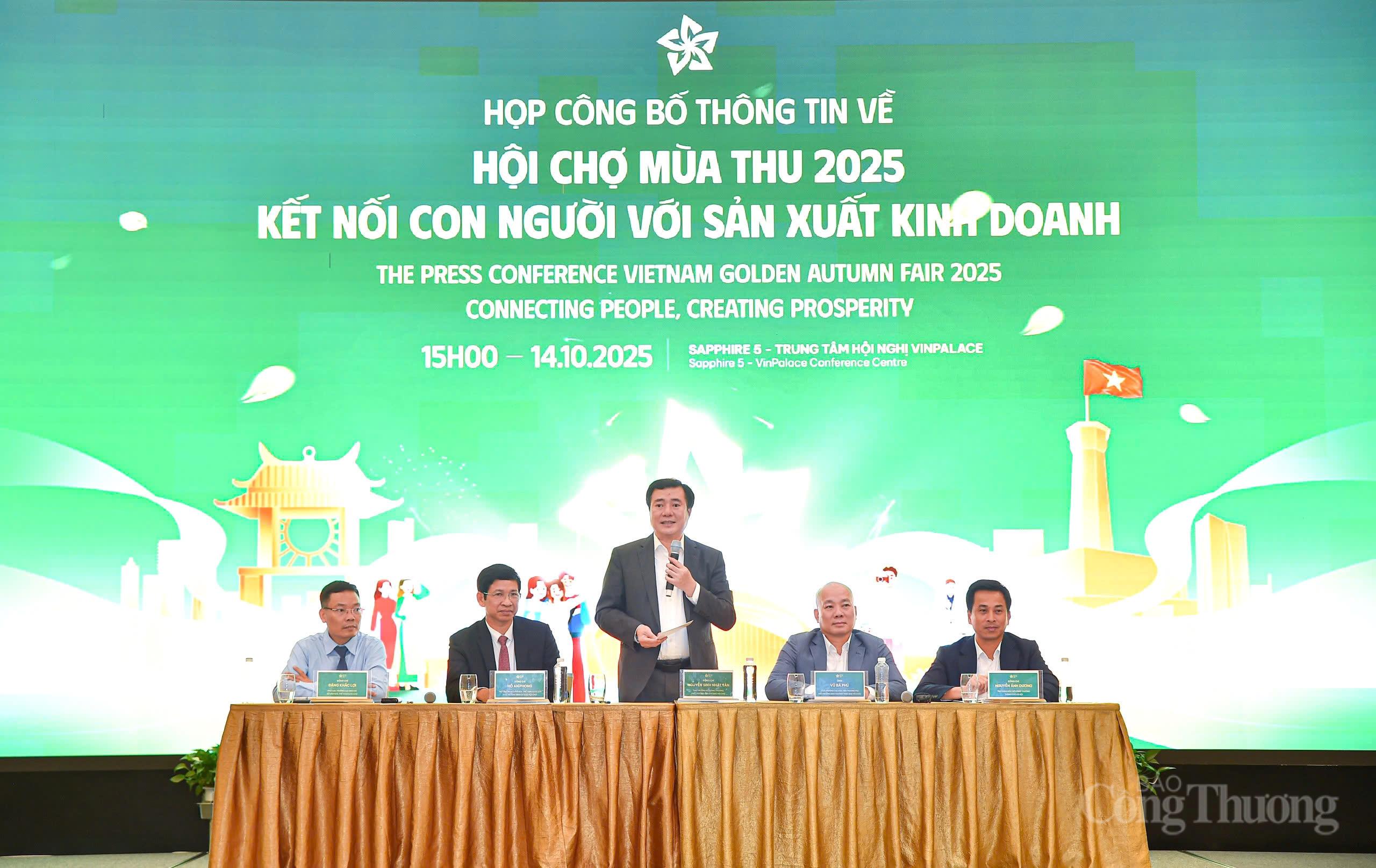 Toàn cảnh họp báo Hội chợ Mùa Thu 2025