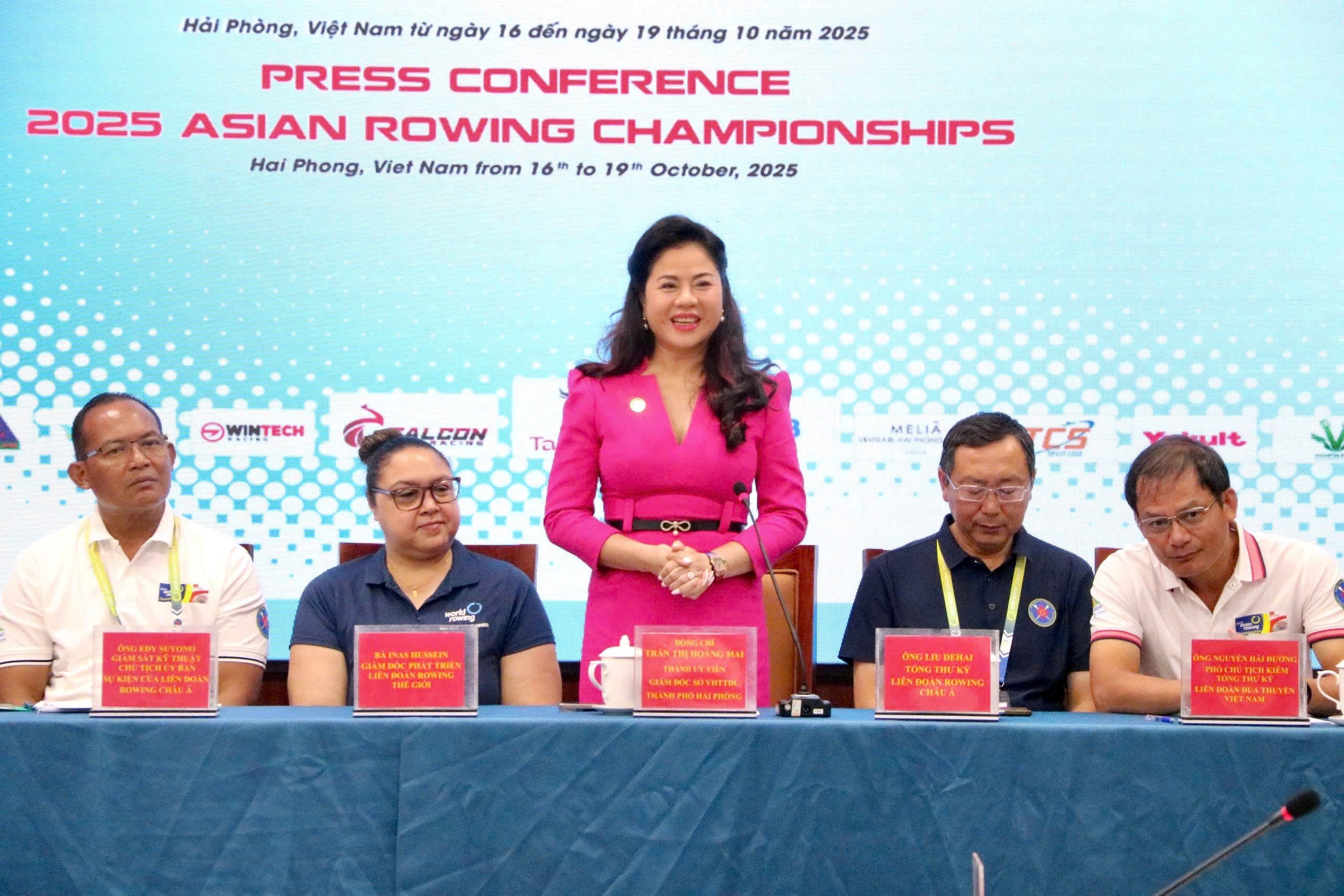 Hải Phòng đăng cai giải vô địch Rowing châu Á 2025 từ ngày 16 - 19/10