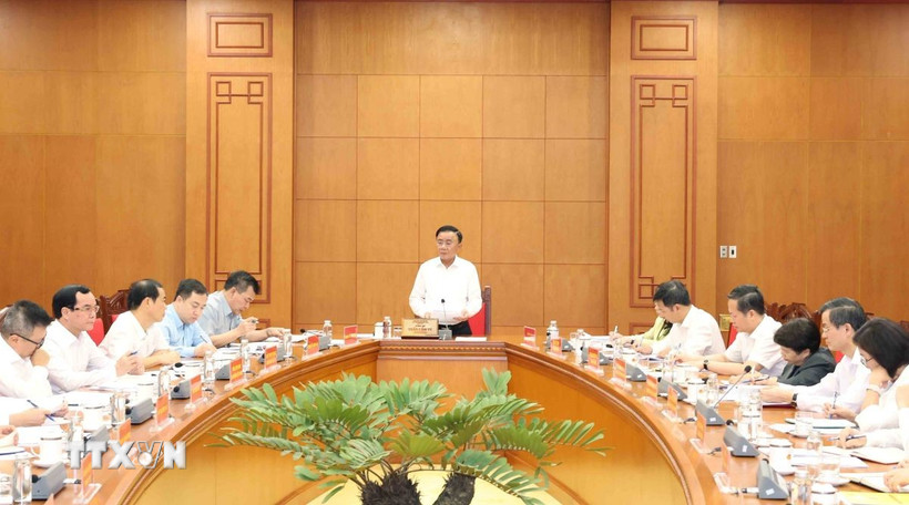 Thường trực Ban Bí thư Trần Cẩm Tú chủ trì giao ban công tác quý III