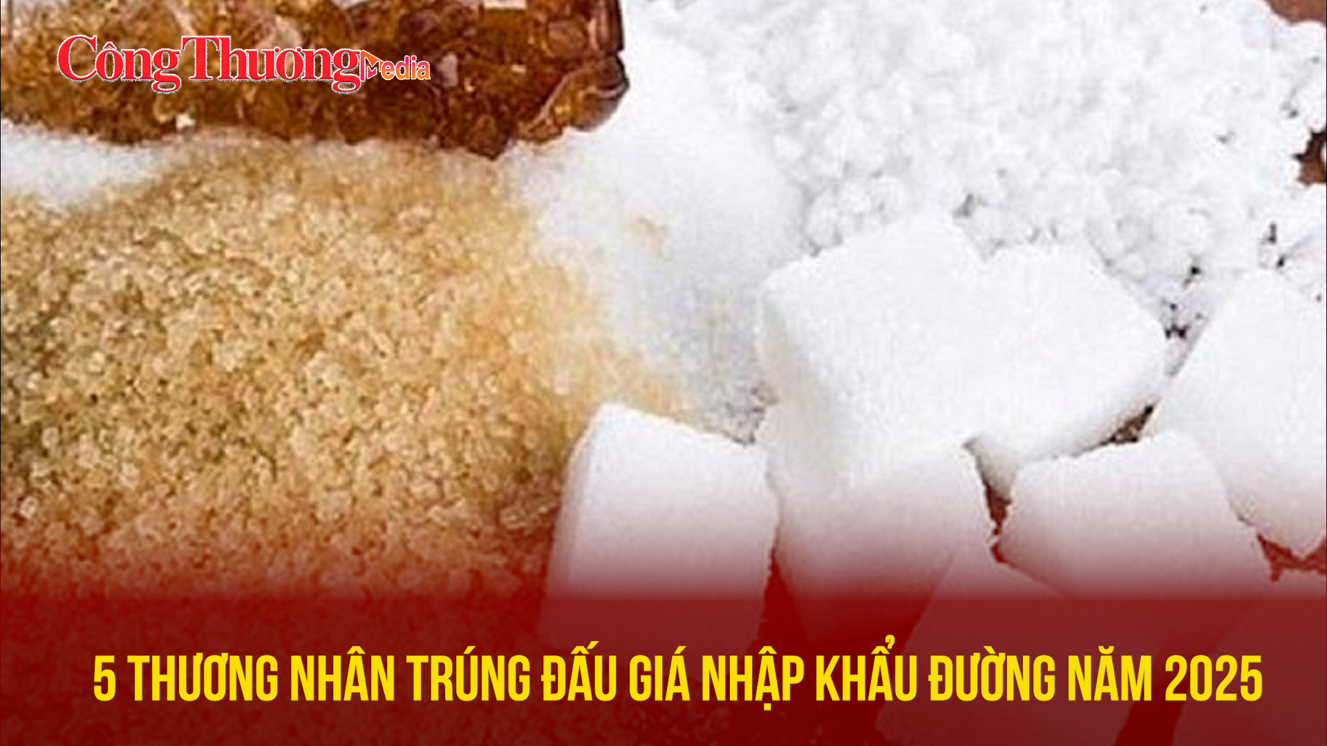 5 thương nhân trúng đấu giá nhập khẩu đường năm 2025