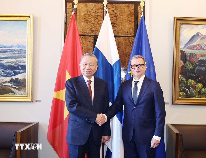 Tổng Bí thư Tô Lâm hội kiến Thủ tướng Phần Lan Petteri Orpo