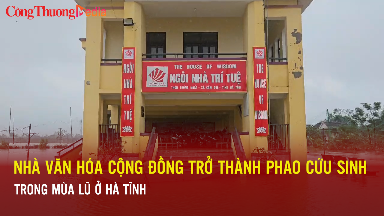Nhà văn hóa cộng đồng trở thành phao cứu sinh trong mùa lũ ở Hà Tĩnh