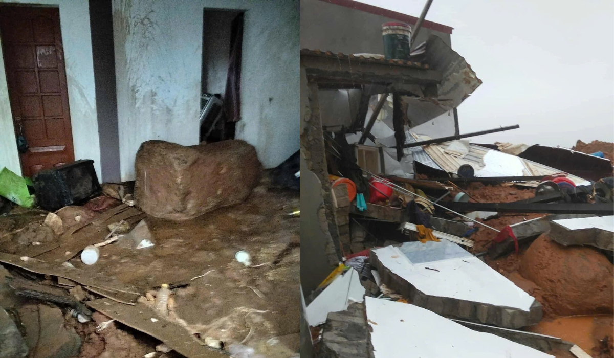 Sạt lở núi vùi lấp nhà dân ở Hà Tĩnh