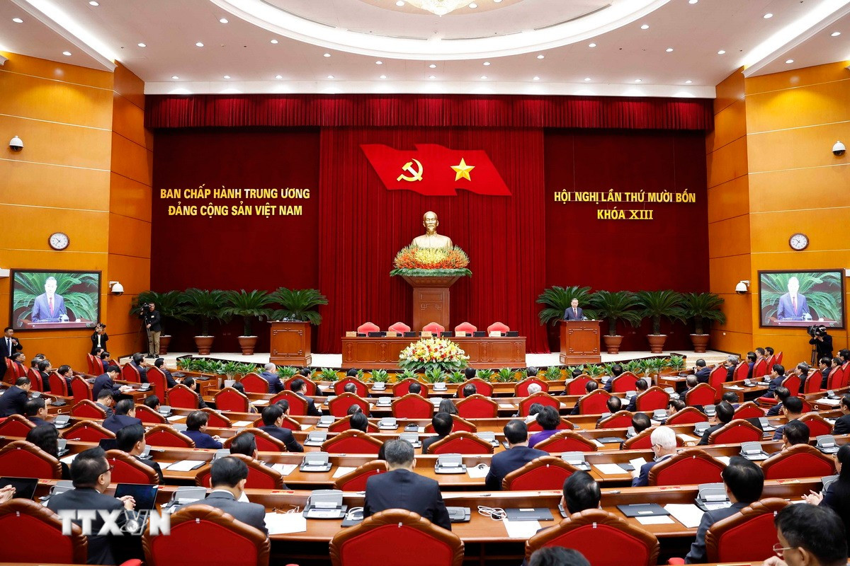 Thông cáo báo chí bế mạc Hội nghị Trung ương 14 khóa XIII