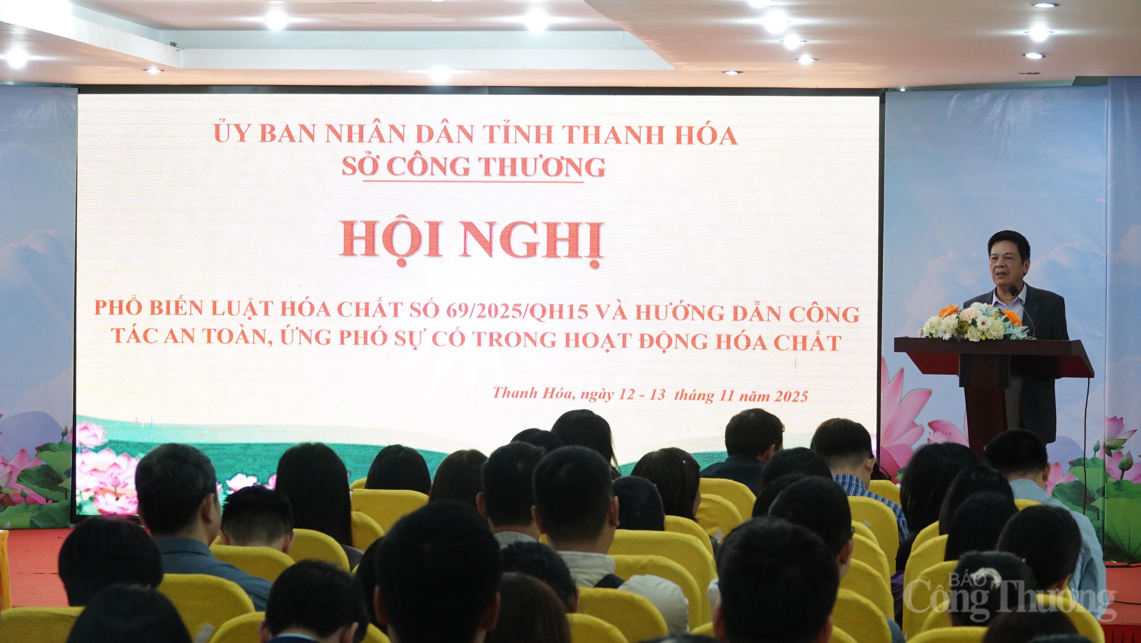 Thanh Hóa: Tổ chức hội nghị phổ biến Luật Hóa chất 2025