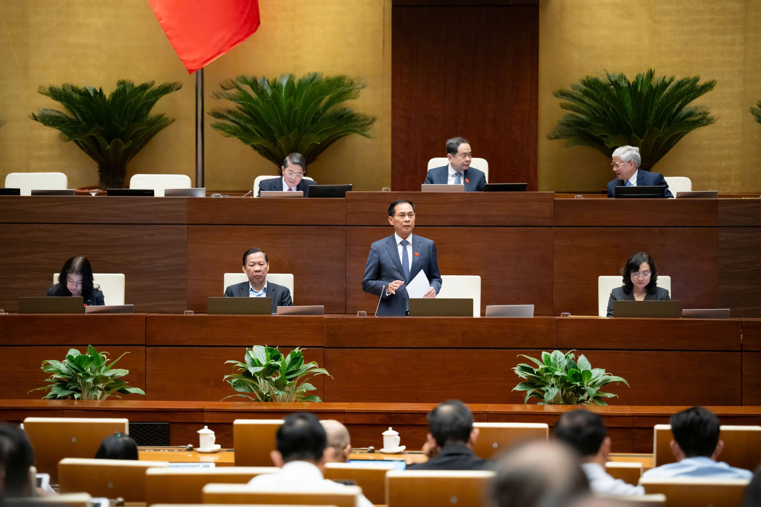 Phó Thủ tướng Bùi Thanh Sơn giải trình thỏa đáng dự án Luật Thương mại điện tử