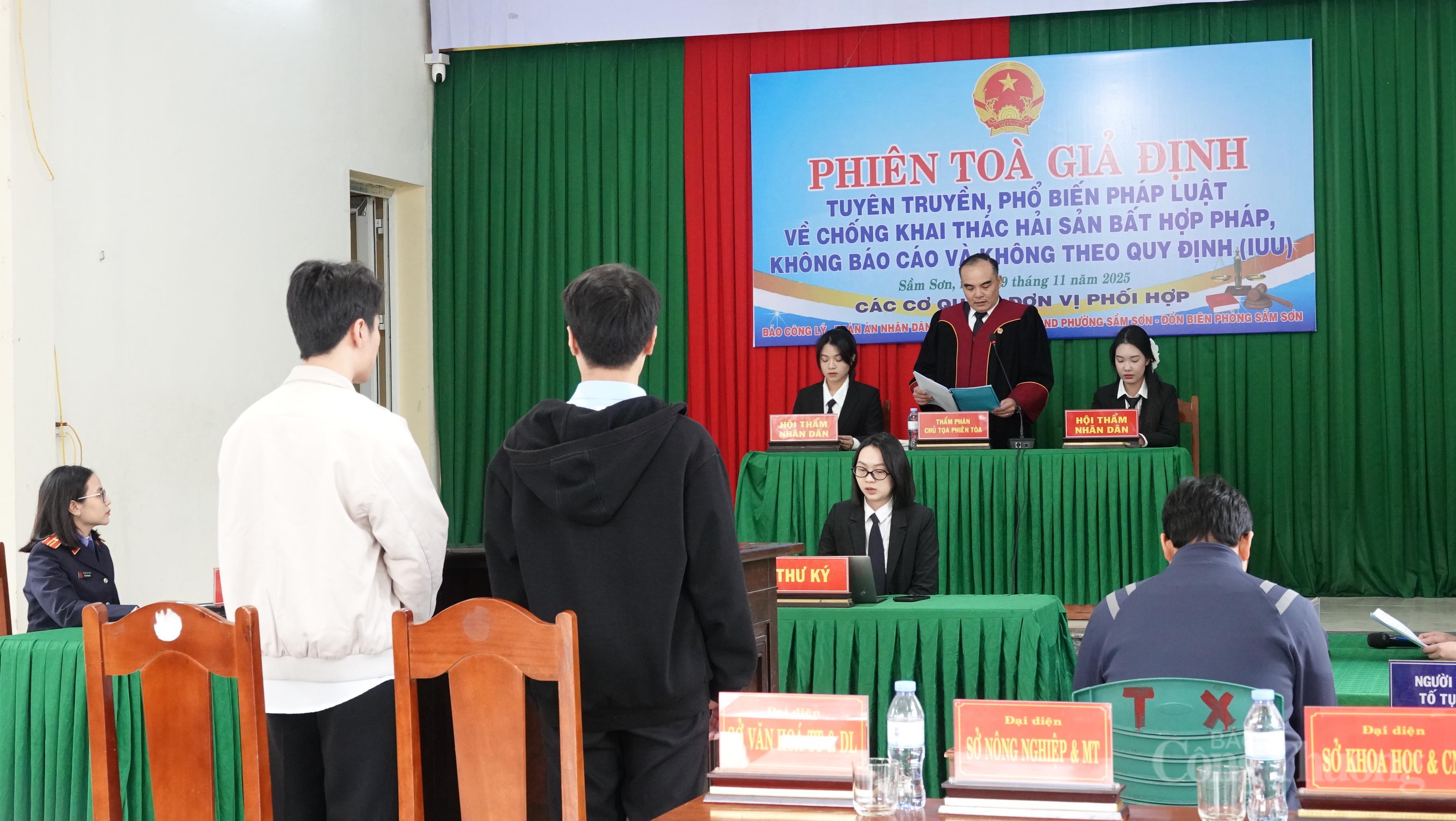 Thanh Hóa: Nâng cao ý thức chống IUU thông qua phiên tòa giả định