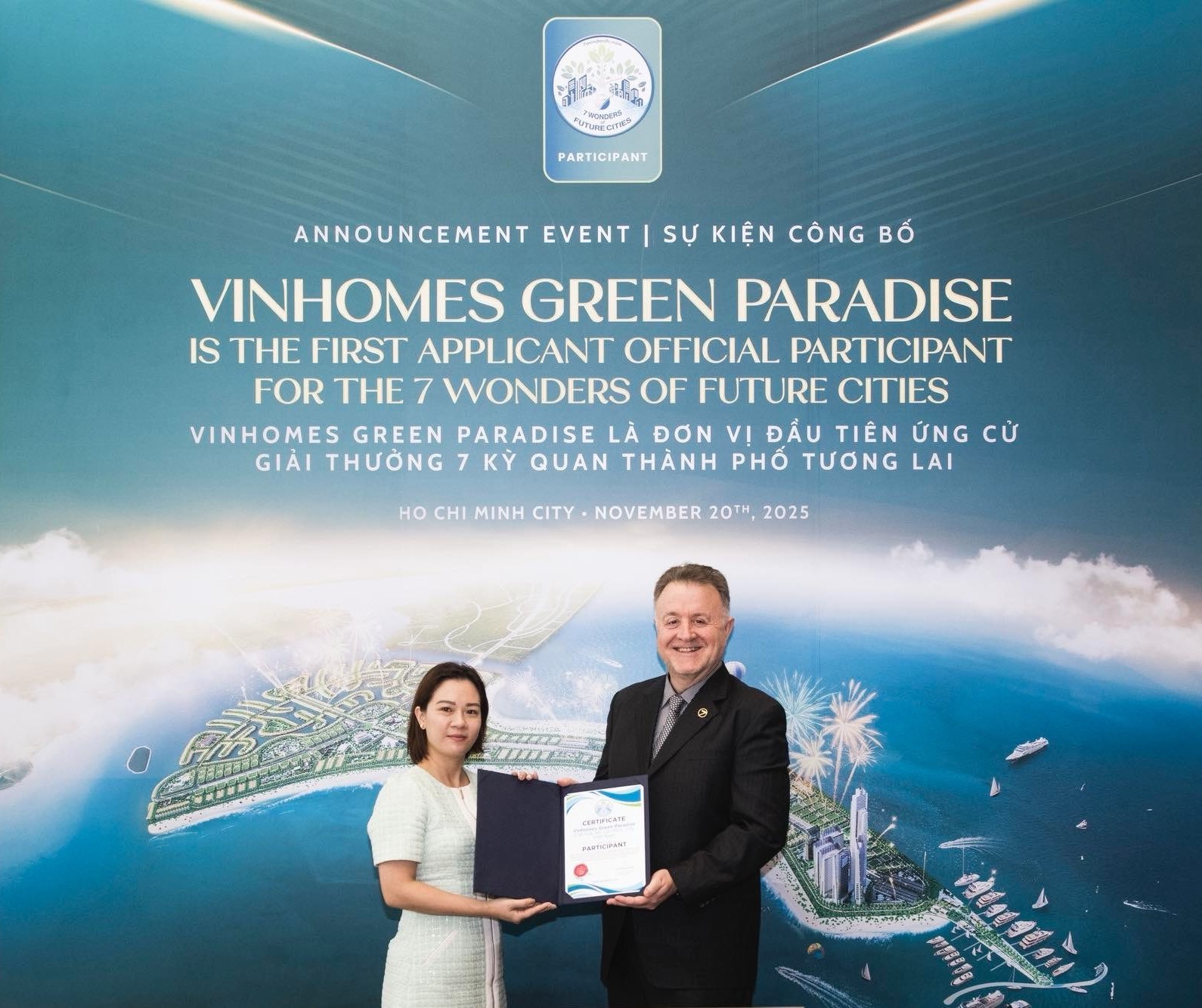 Vinhomes Green Paradise được công nhận là ứng viên đầu tiên của 7 kỳ quan đô thị tương lai
