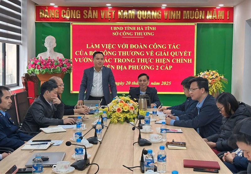 Tổ công tác Bộ Công Thương làm việc tại Hà Tĩnh