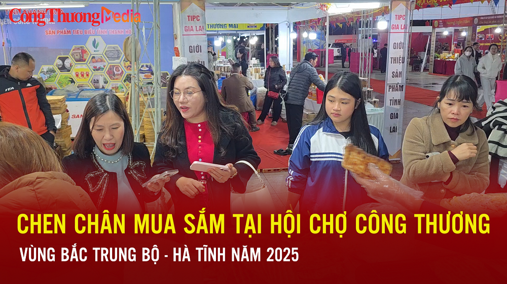Chen chân mua sắm tại Hội chợ Công Thương vùng Bắc Trung Bộ – Hà Tĩnh
