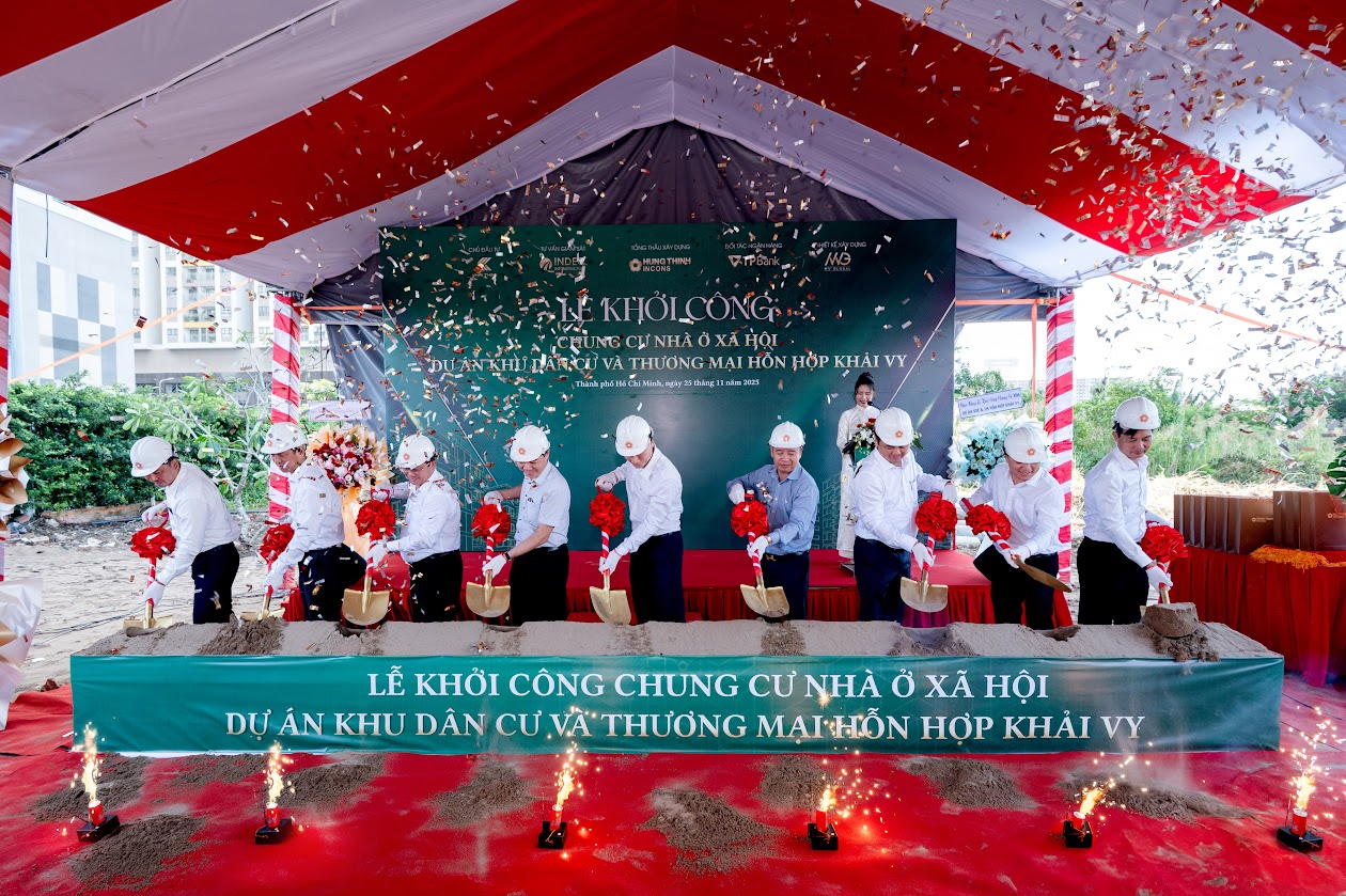 TP. Hồ Chí Minh: Khởi công dự án nhà ở xã hội Khải Vy tại phường Phú Thuận