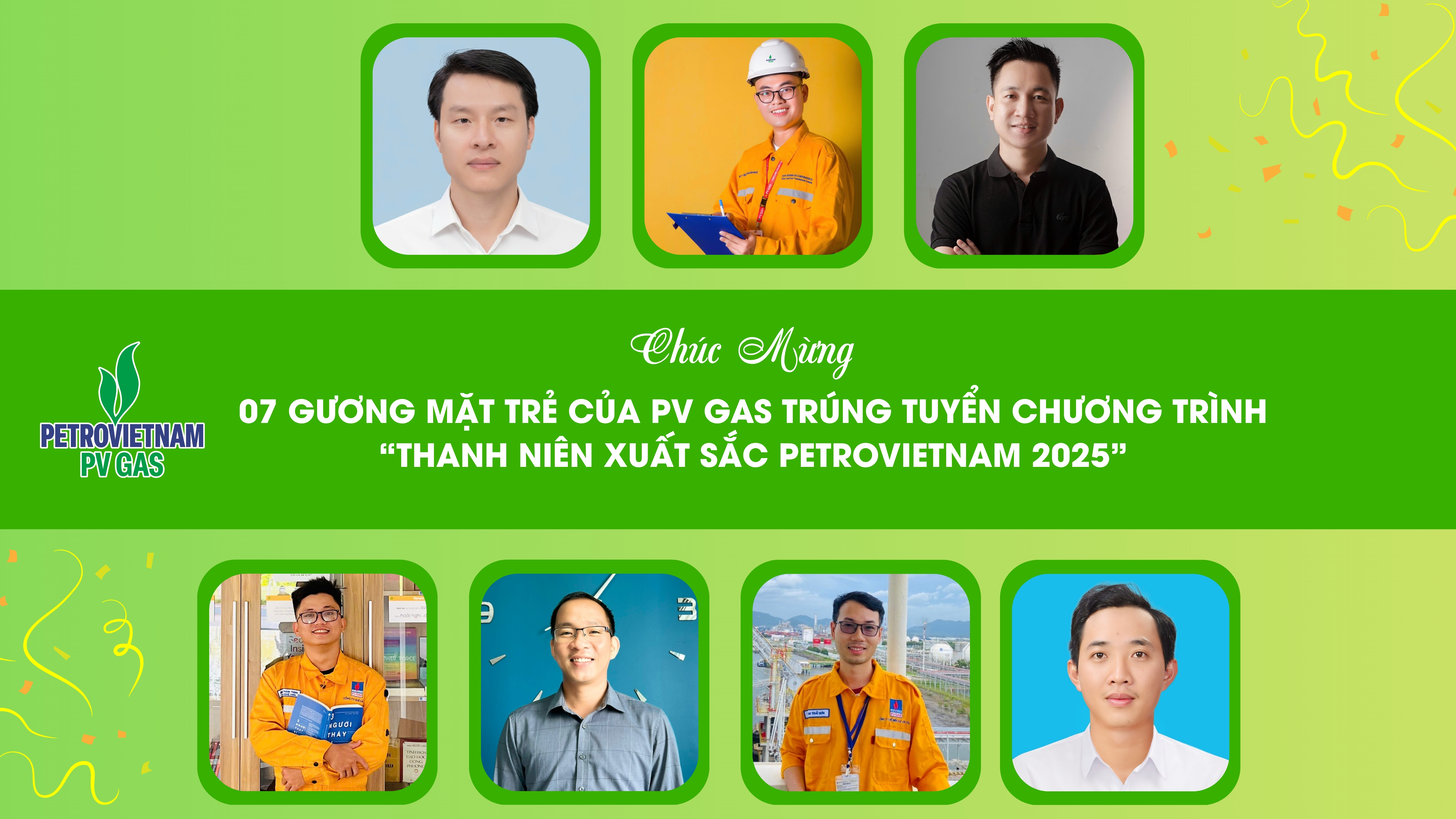 7 gương mặt trẻ PV GAS: “Thanh niên xuất sắc Petrovietnam 2025”