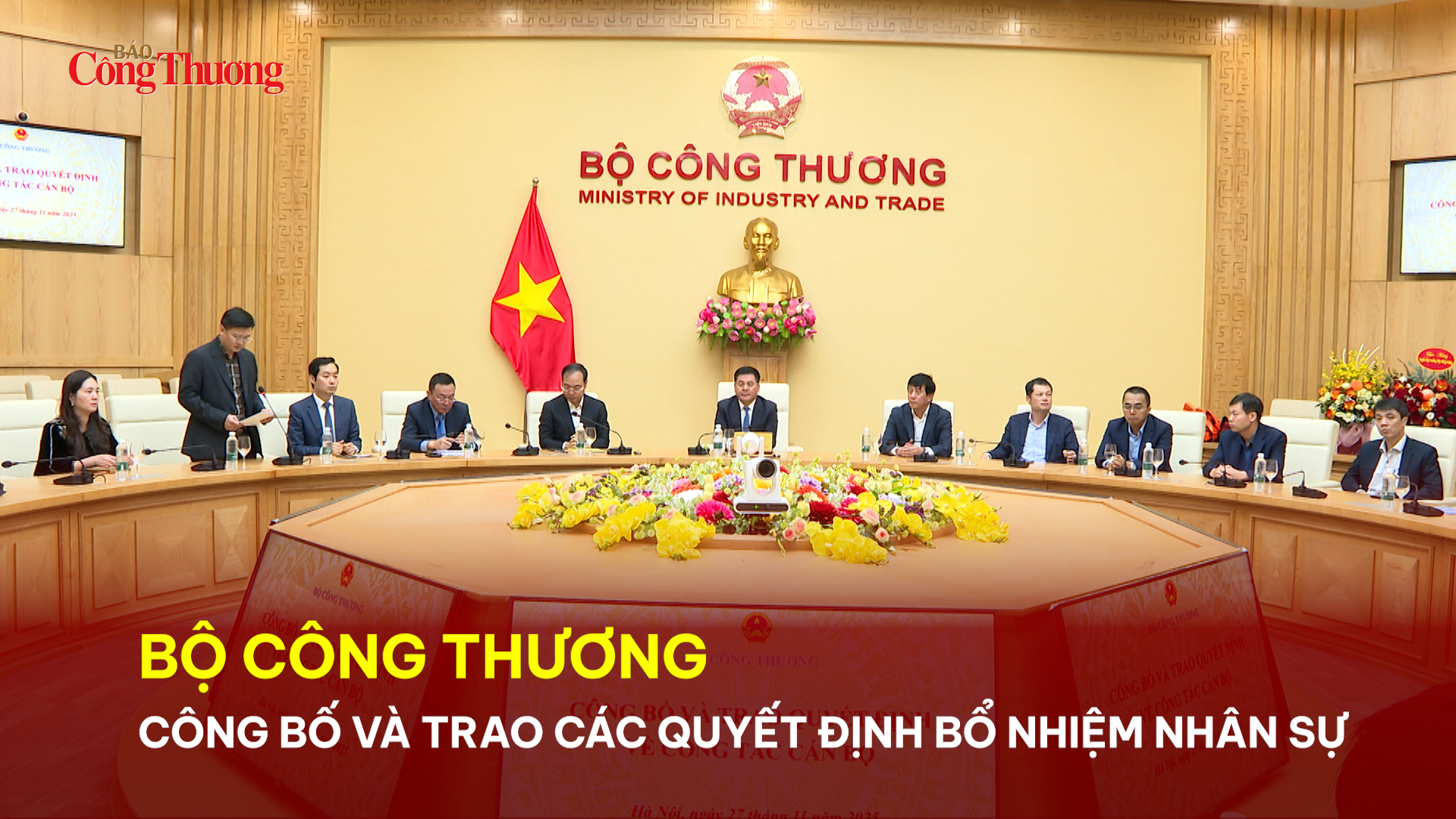 Bộ Công Thương công bố, trao các quyết định bổ nhiệm nhân sự  