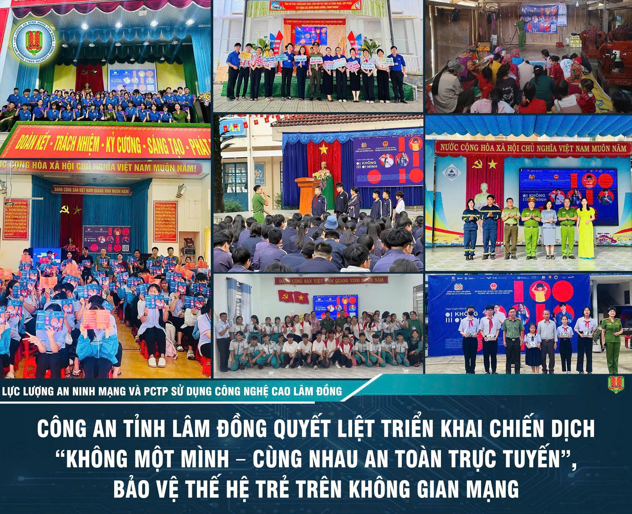 Công an Lâm Đồng triển khai chiến dịch bảo vệ thế hệ trẻ trên không gian mạng