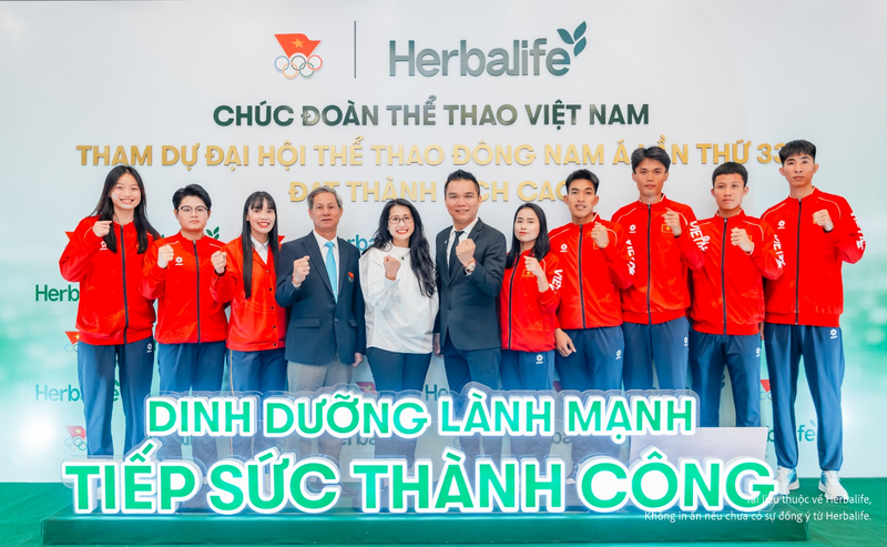 Herbalife Việt Nam đồng hành tổ chức Lễ xuất quân tham dự SEA Games 33