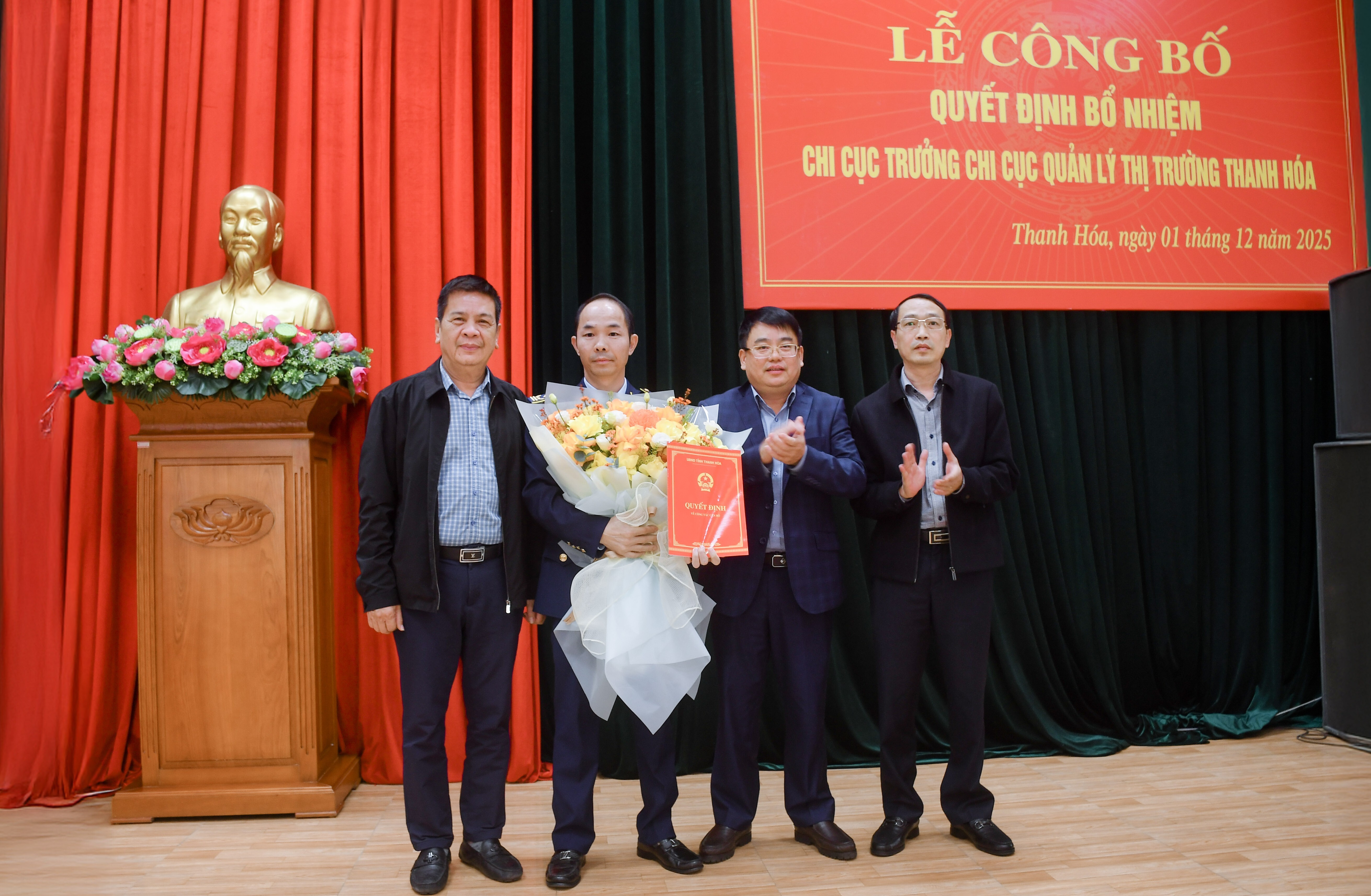 Bổ nhiệm Chi cục trưởng Chi cục Quản lý thị trường Thanh Hoá