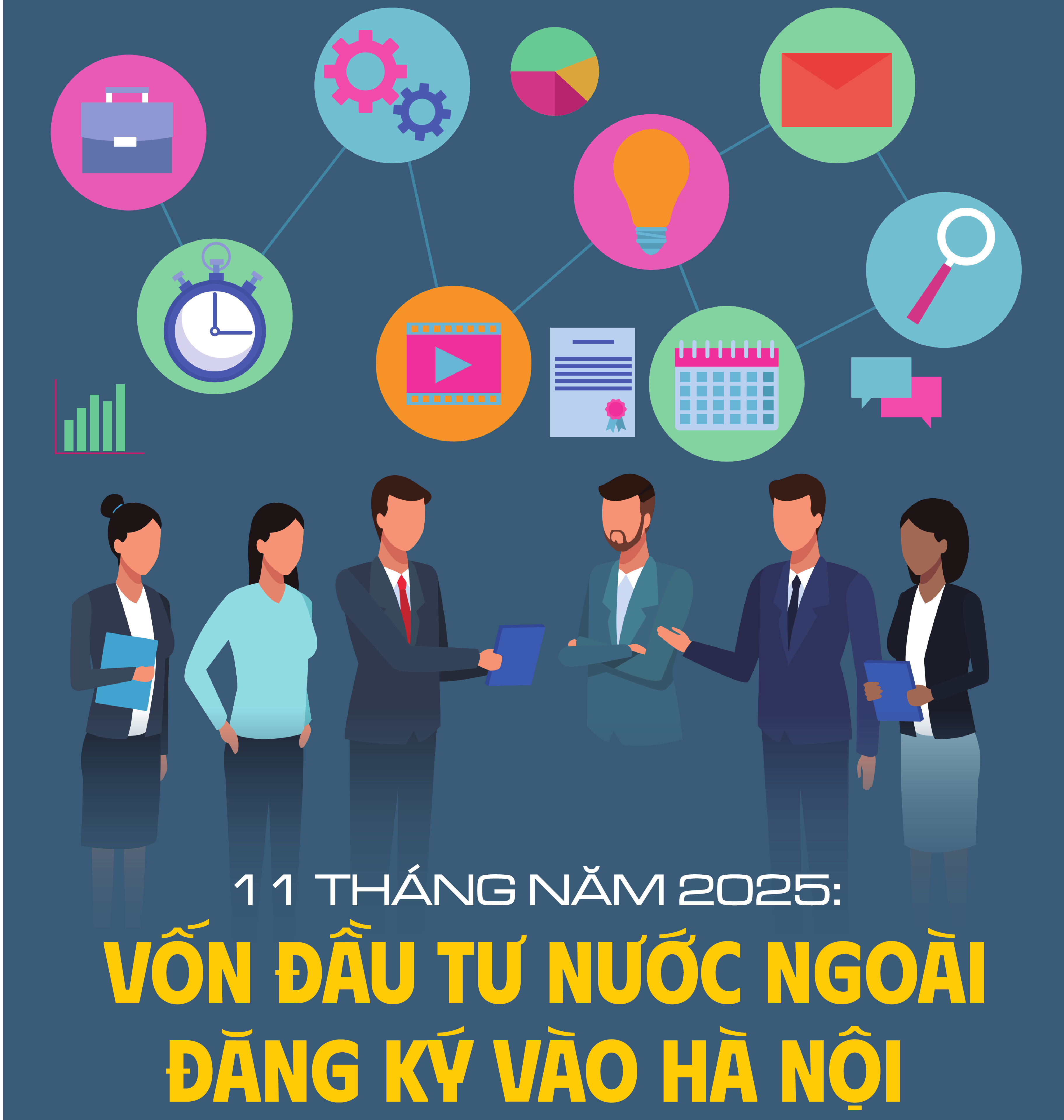 Infographic|11 tháng năm 2025: Vốn đầu tư nước ngoài vào Hà Nội đạt hơn 4,1 tỷ USD