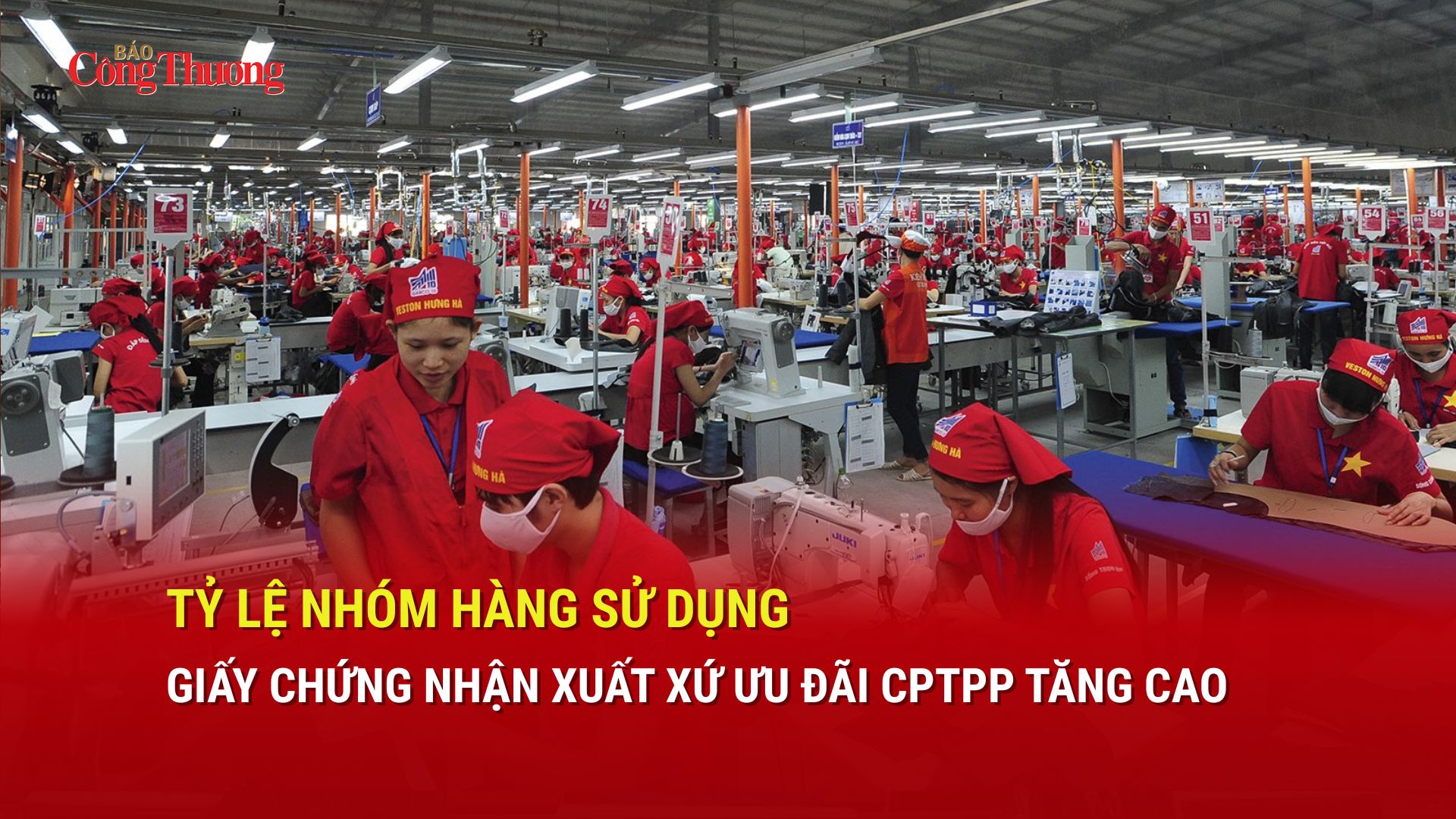 Tỷ lệ nhóm hàng sử dụng giấy chứng nhận xuất xứ ưu đãi CPTPP tăng cao