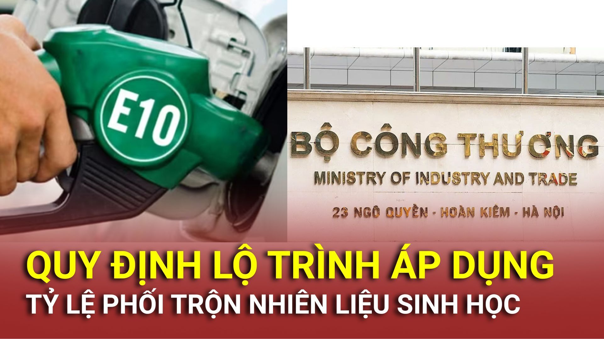 Quy định lộ trình áp dụng tỷ lệ phối trộn nhiên liệu sinh học