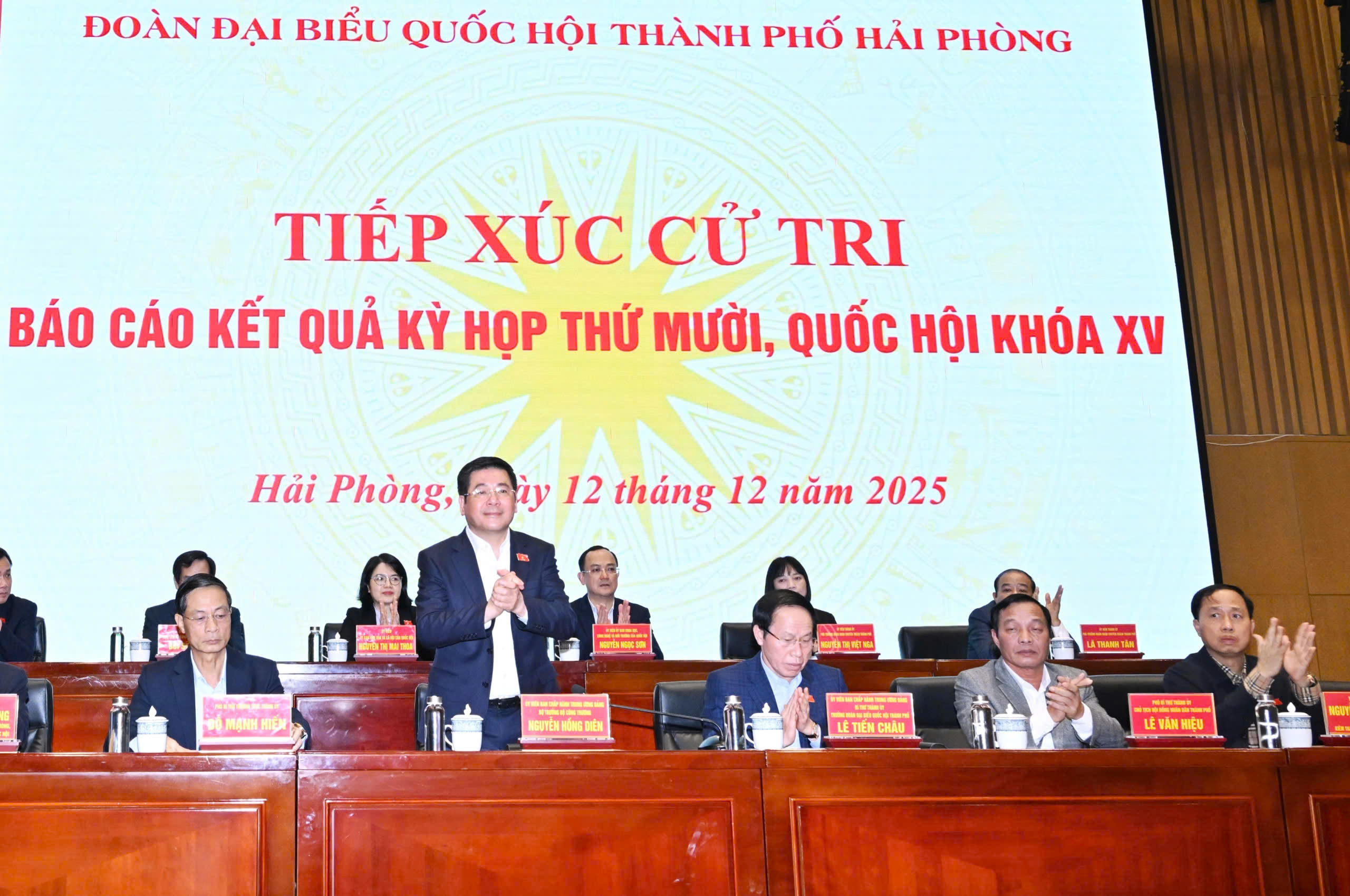 Bộ trưởng Nguyễn Hồng Diên tiếp xúc cử tri sau Kỳ họp thứ 10, Quốc hội khóa XV