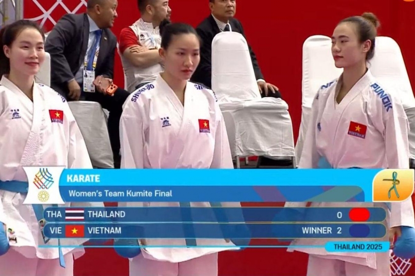 Đội tuyển karate Việt Nam có thêm Huy chương Vàng tại SEA Games 33