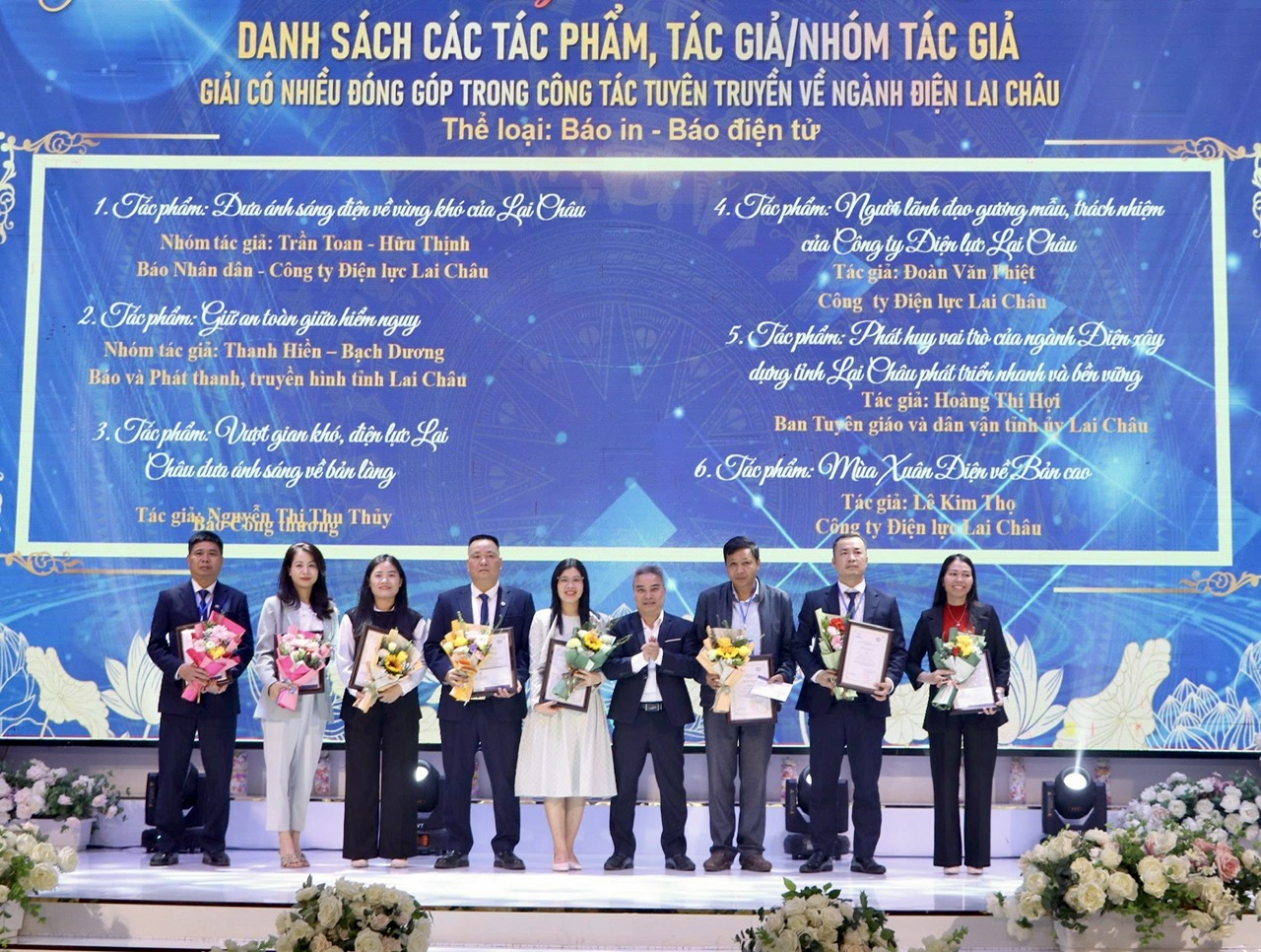 Phóng viên Báo Công Thương đoạt giải thành tích tuyên truyền ngành điện Lai Châu