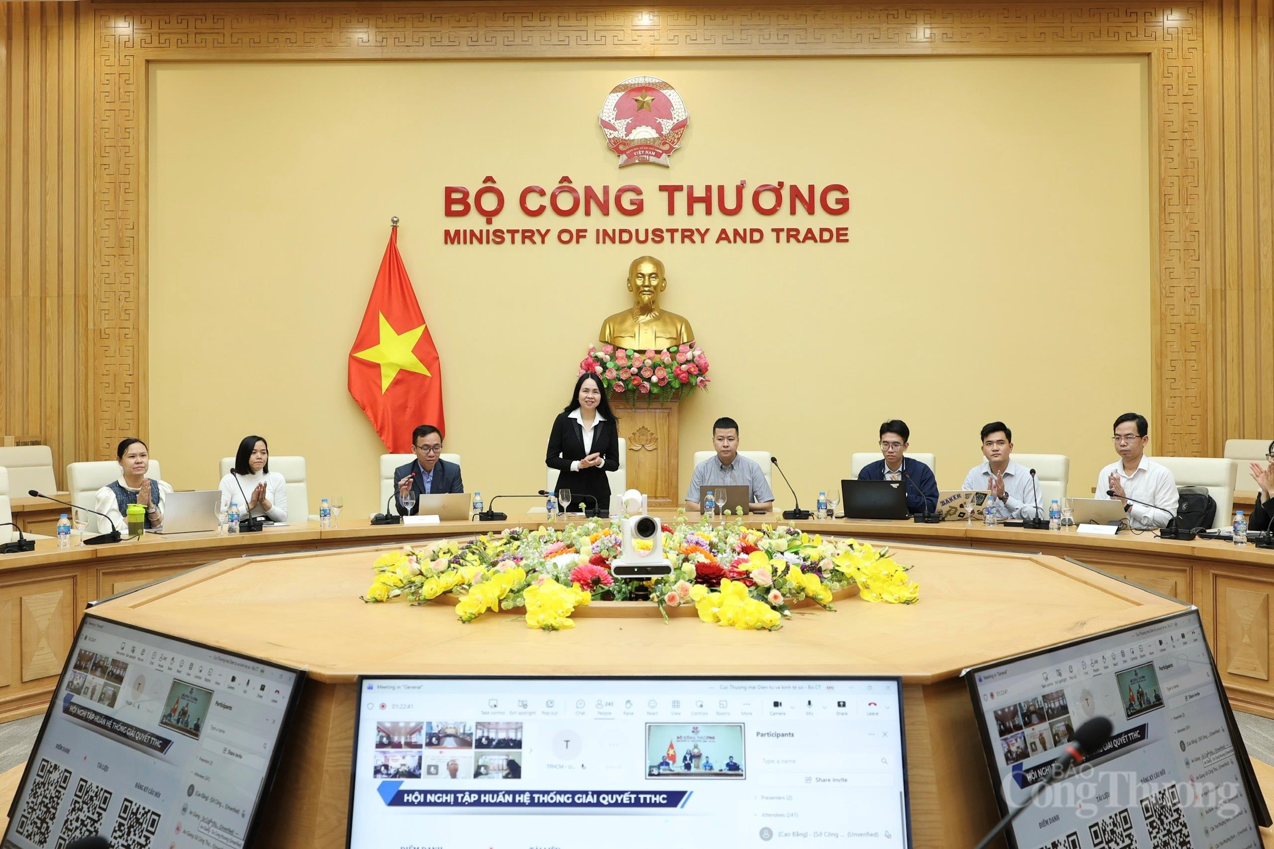 Bộ Công Thương tập huấn vận hành hệ thống giải quyết thủ tục hành chính