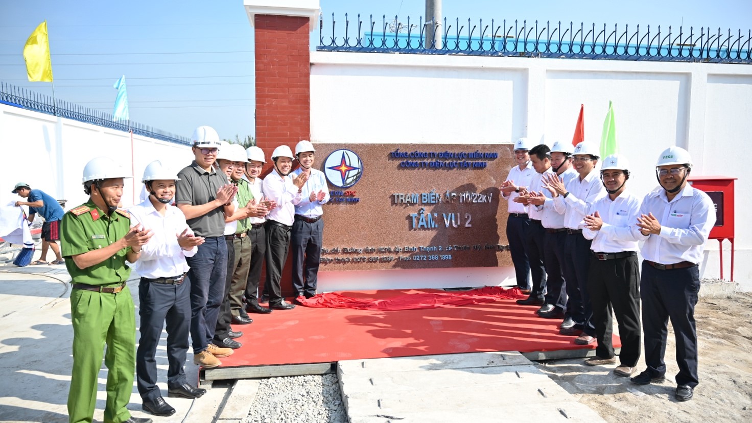 EVNSPC: Khánh thành công trình TBA 110kV Tầm Vu 2 và đường dây đấu nối