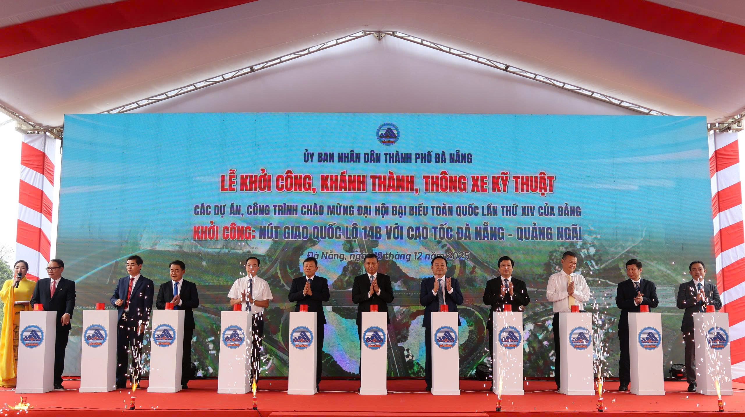 Khởi công nút giao lộ 14B với cao tốc Đà Nẵng - Quảng Ngãi 