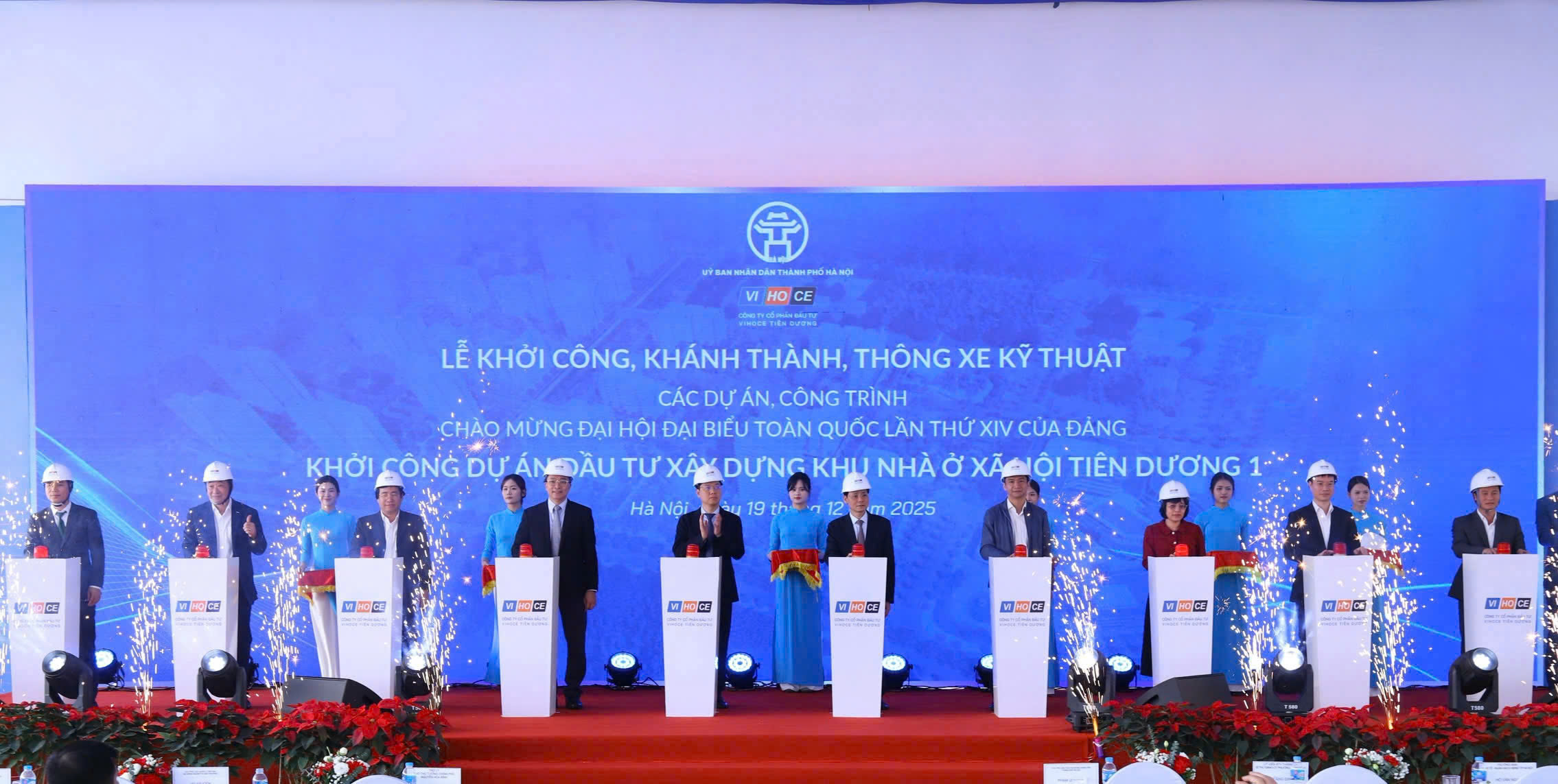 Hà Nội khởi công loạt dự án chào mừng Đại hội Đảng lần thứ XIV