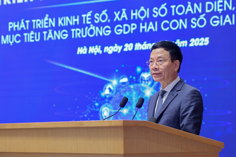 Bộ trưởng Nguyễn Mạnh Hùng: Kinh tế số, xã hội số là động lực cốt lõi của tăng trưởng