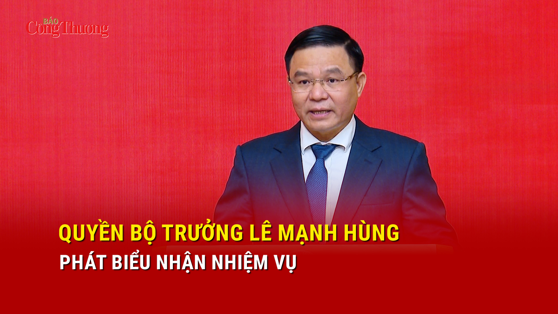 Quyền Bộ trưởng Lê Mạnh Hùng phát biểu nhận nhiệm vụ