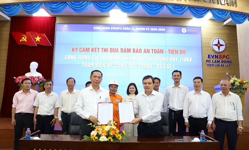 Công đoàn EVNSPC quyết tâm đưa dự án 110kV trọng điểm ở Lâm Đồng về đích