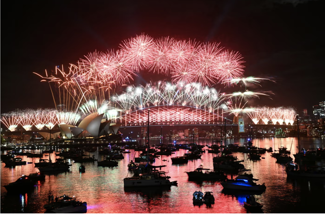 Thế giới ngập tràn sắc màu đón năm mới 2026