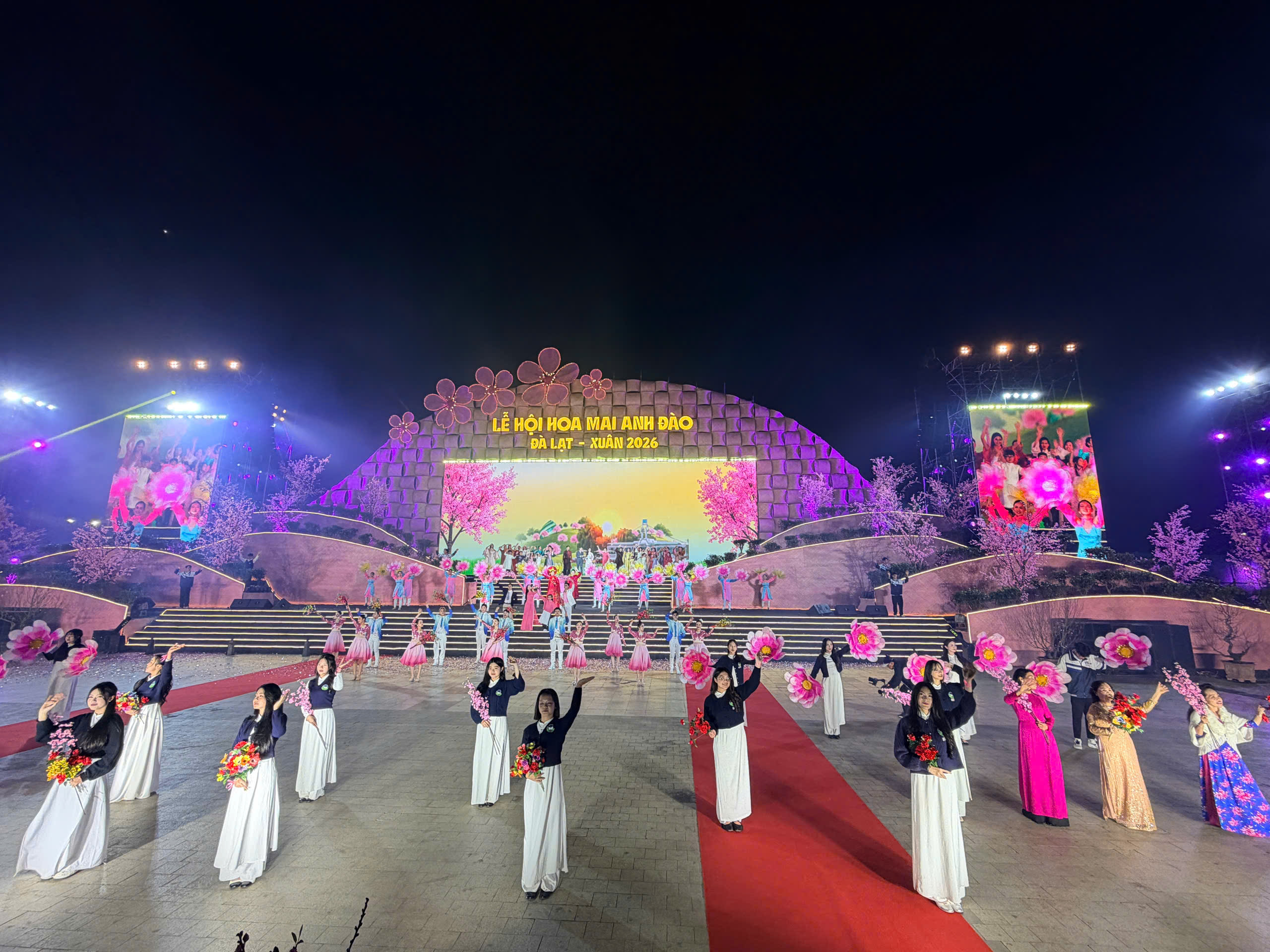 Rực rỡ sắc xuân tại Lễ hội mai anh đào Đà Lạt