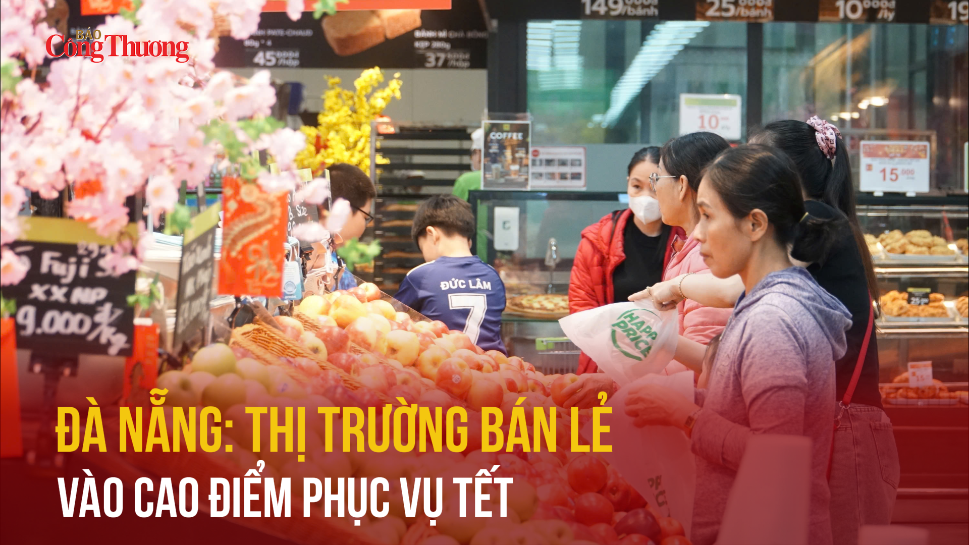 Đà Nẵng: Thị trường bán lẻ vào cao điểm phục vụ Tết