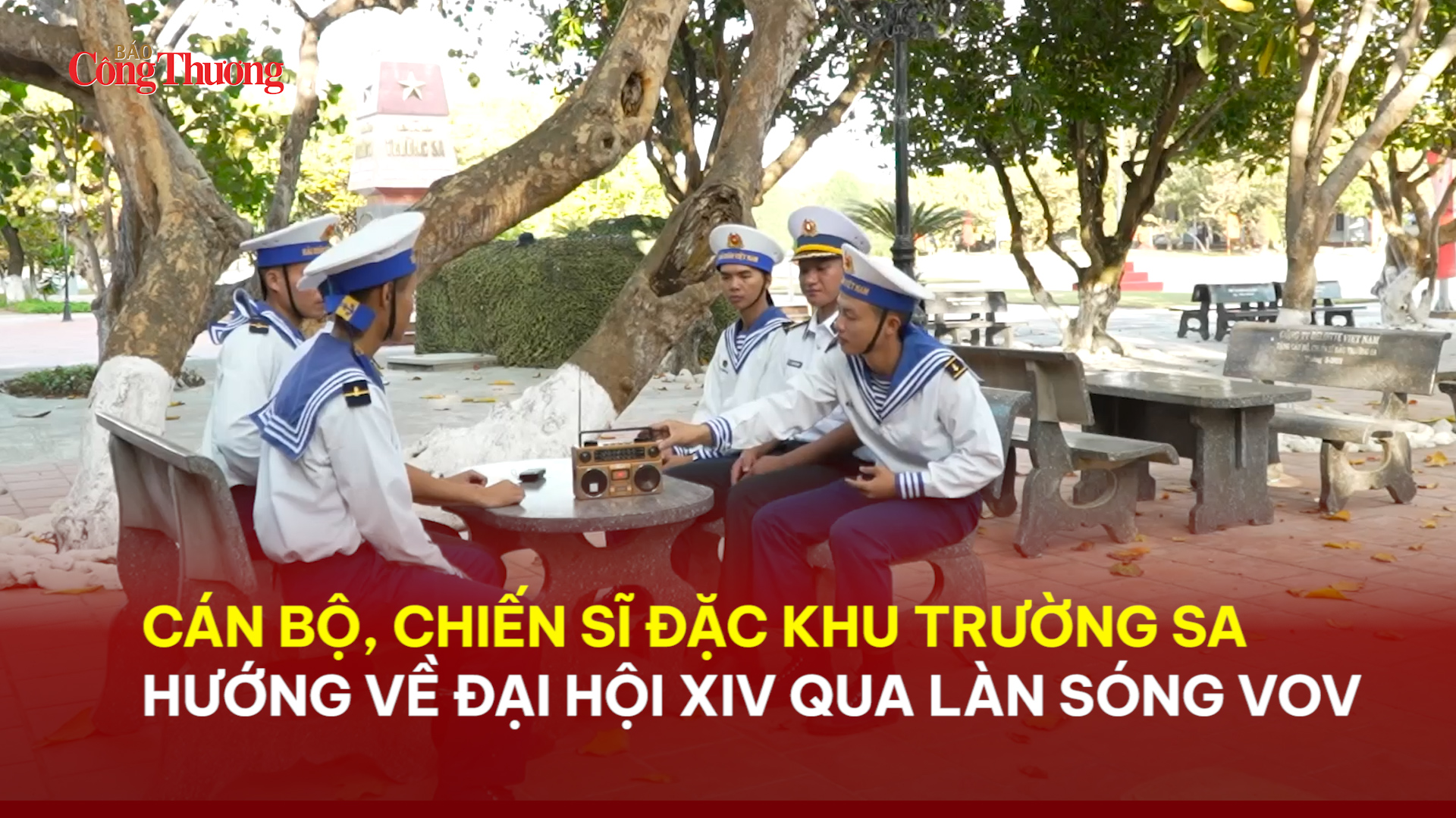 Cán bộ, chiến sĩ đặc khu Trường Sa hướng về Đại hội XIV