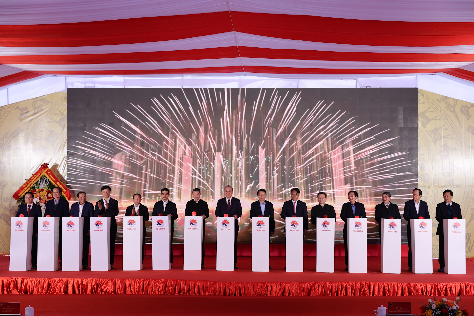 Tổng Bí thư Tô Lâm dự Lễ khởi công Trường Phổ thông nội trú Tiểu học và Trung học cơ sở Trường Hà