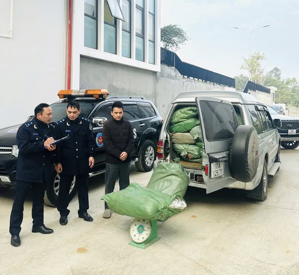Bắt giữ gần 800 kg lá cây thuốc lá không có chứng từ hợp pháp tại Cao Bằng