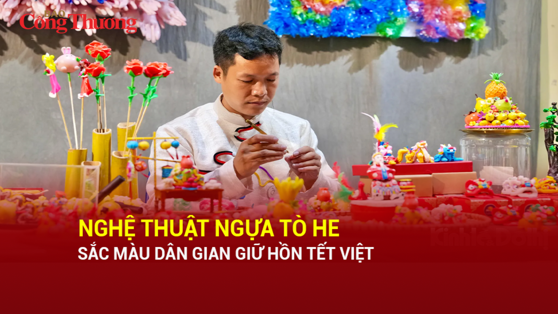 Nghệ thuật ngựa tò he: Sắc màu dân gian giữ hồn Tết Việt
