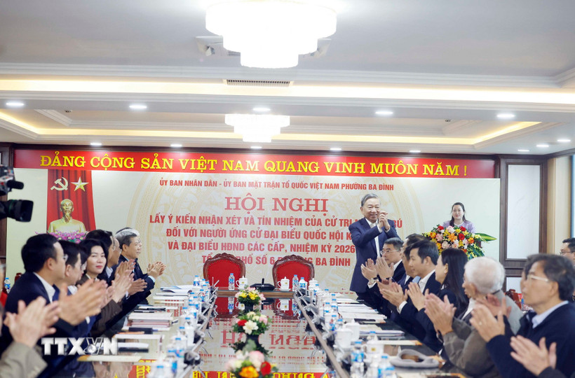 Cử tri tín nhiệm Tổng Bí thư và 5 Ủy viên Bộ Chính trị ứng cử đại biểu Quốc hội