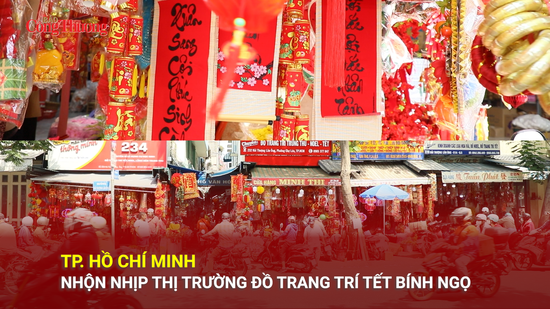 TP. Hồ Chí Minh: Nhộn nhịp thị trường đồ trang trí tết Bính Ngọ