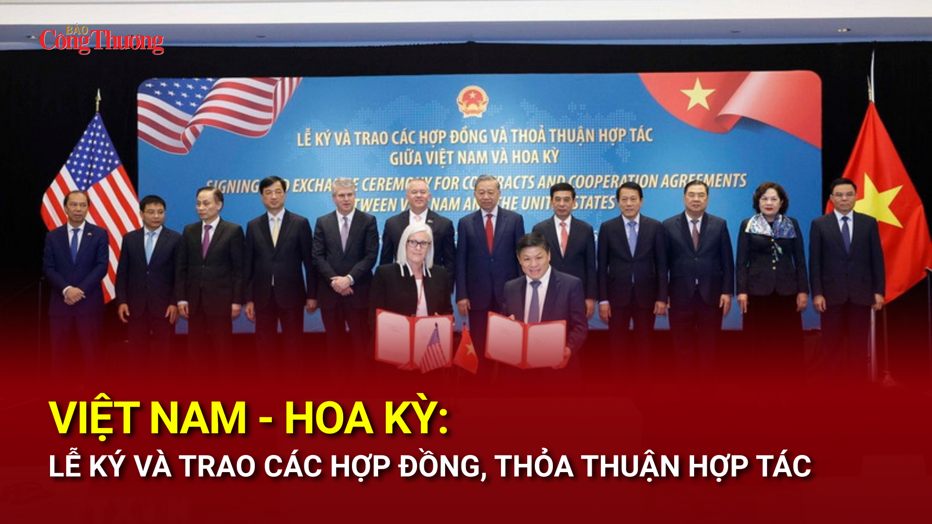 Việt Nam - Hoa Kỳ: Lễ ký và trao các hợp đồng, thỏa thuận hợp tác