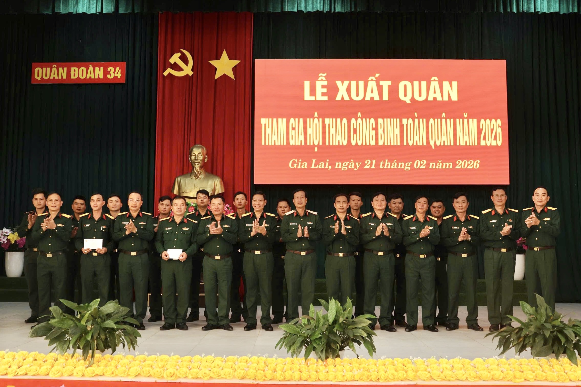 Quân đoàn 34 xuất quân dự Hội thao Công binh toàn quân 2026