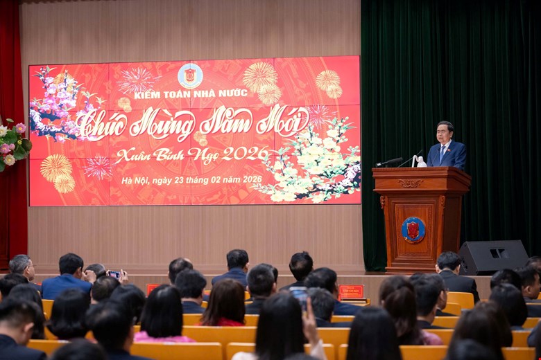 Chủ tịch Quốc hội chúc Tết và giao nhiệm vụ cho Kiểm toán Nhà nước
