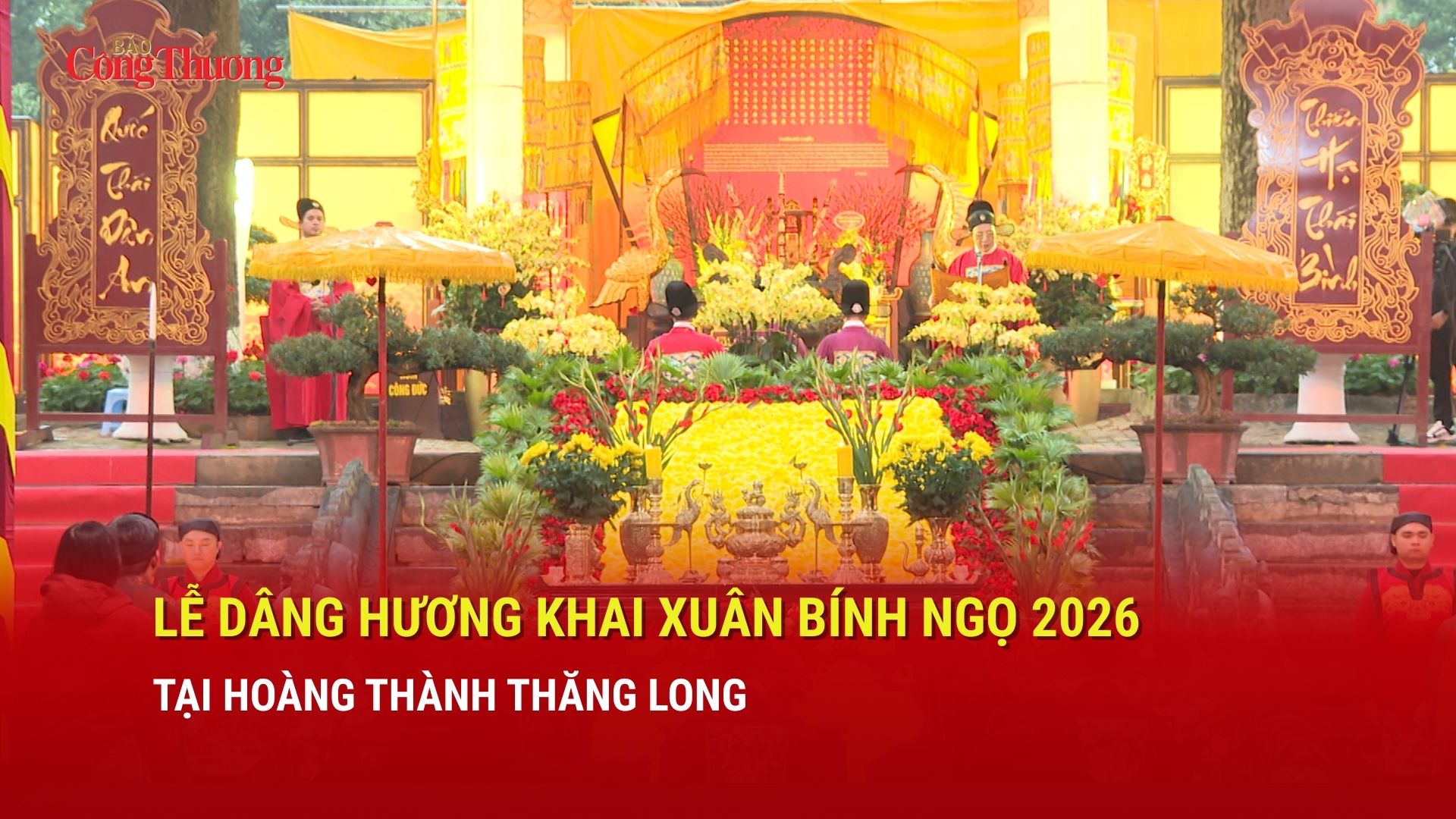 Lễ dâng hương khai xuân Bính Ngọ 2026 tại Hoàng thành Thăng Long